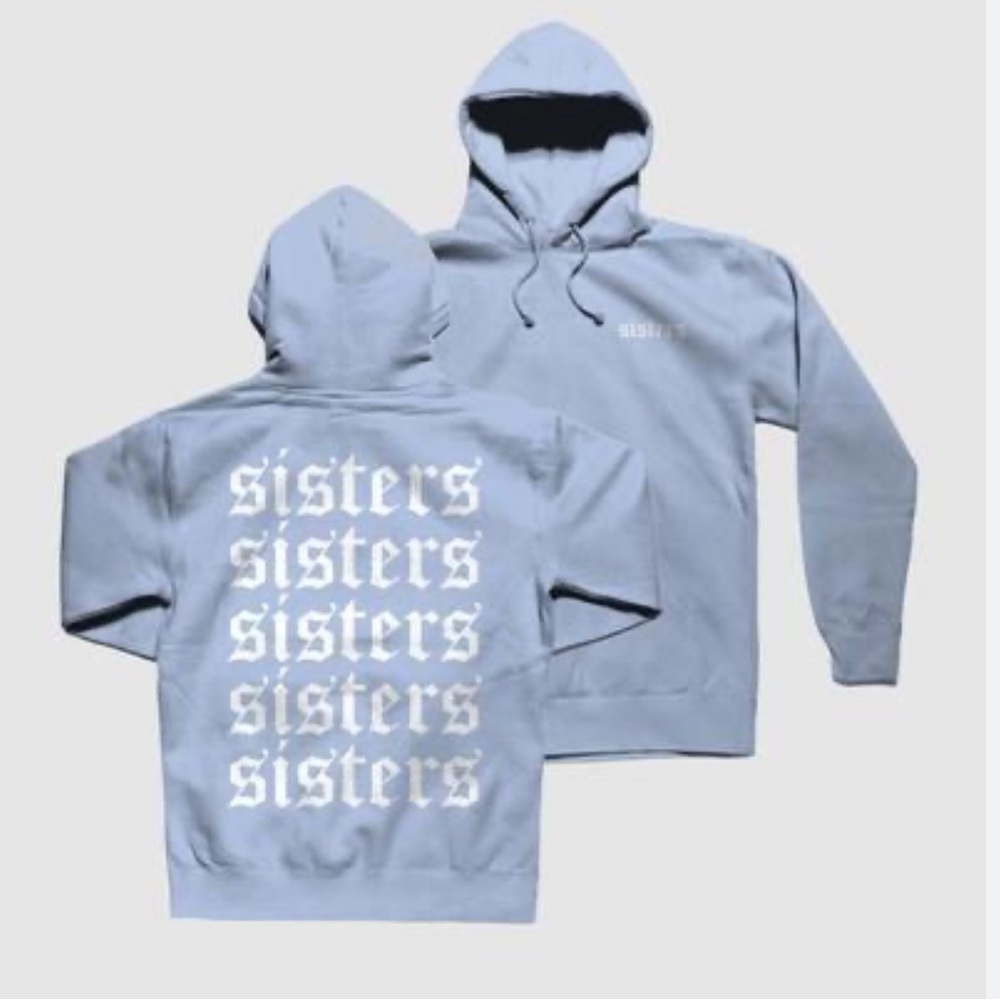 Baby blue James Charles Sisters hoodie